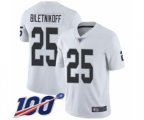 Oakland Raiders #25 Fred Biletnikoff White Vapor Untouchable Limited Player 100th Season Football Jersey