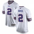 Buffalo Bills #2 Tyler Bass Nike White Vapor Limited Jersey