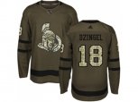 Adidas Ottawa Senators #18 Ryan Dzingel Green Salute to Service Stitched NHL Jersey