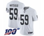 Oakland Raiders #59 Tahir Whitehead White Vapor Untouchable Limited Player 100th Season Football Jersey