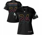 Women Philadelphia Eagles #24 Jordan Howard Game Black Fashion Football Jersey