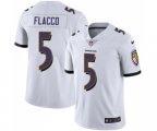 Baltimore Ravens #5 Joe Flacco White Vapor Untouchable Limited Player Football Jersey