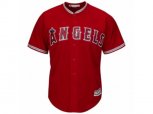 Los Angeles Angels of Anaheim Blank Majestic Scarlet Alternate Cool Base Team Jersey