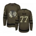 Chicago Blackhawks #77 Kirby Dach Authentic Green Salute to Service Hockey Jersey