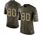 San Francisco 49ers #80 Jerry Rice Elite Green Salute to Service Football Jersey