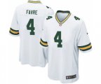 Green Bay Packers #4 Brett Favre Game White Football Jersey