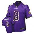 Minnesota Vikings #8 Sam Bradford Elite Purple Drift Fashion NFL Jersey