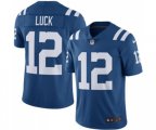 Indianapolis Colts #12 Andrew Luck Limited Royal Blue Rush Vapor Untouchable Football Jersey