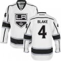 Los Angeles Kings #4 Rob Blake Authentic White Away NHL Jersey