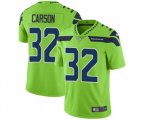 Seattle Seahawks #32 Chris Carson Limited Green Rush Vapor Untouchable Football Jersey