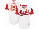 Cincinnati Reds #29 Brandon Finnegan Finny Authentic White 2017 Players Weekend MLB Jersey