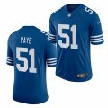 Indianapolis Colts #51 Kwity Paye Nike Royal Alternate Retro Vapor Limited Jersey