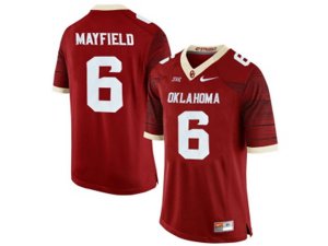 Men\'s Oklahoma Sooners Baker Mayfield #6 College Limited Football Jersey - Crimson