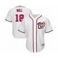 Washington Nationals #18 Jake Noll Authentic White Home Cool Base Baseball Player Jersey
