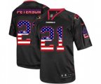 Arizona Cardinals #21 Patrick Peterson Elite Black USA Flag Fashion Football Jersey