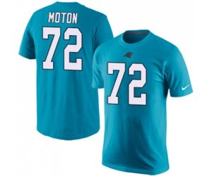 Carolina Panthers #72 Taylor Moton Blue Rush Pride Name & Number T-Shirt