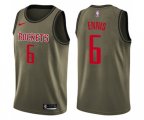 Houston Rockets #6 Tyler Ennis Swingman Green Salute to Service NBA Jersey