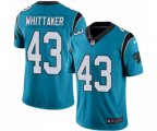 Carolina Panthers #43 Fozzy Whittaker Blue Alternate Vapor Untouchable Limited Player Football Jersey