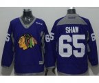 Chicago Blackhawks #65 Andrew Shaw Purple Practice Stitched Hockey Jersey