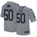 Dallas Cowboys #50 Sean Lee Elite Lights Out Grey NFL Jersey