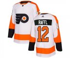 Adidas Philadelphia Flyers #12 Michael Raffl Authentic White Away NHL Jersey
