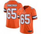 Denver Broncos #65 Gary Zimmerman Limited Orange Rush Vapor Untouchable Football Jersey
