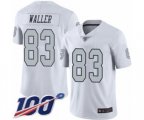 Oakland Raiders #83 Darren Waller Limited White Rush Vapor Untouchable 100th Season Football Jersey