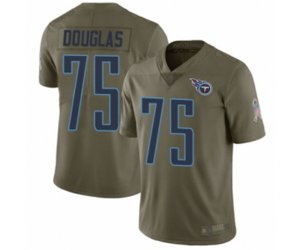 Tennessee Titans #75 Jamil Douglas Limited Olive 2017 Salute to Service Football Jersey