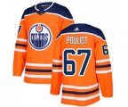 Edmonton Oilers #67 Benoit Pouliot Premier Orange Home NHL Jersey
