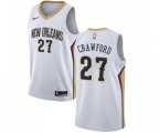 New Orleans Pelicans #27 Jordan Crawford Swingman White Home NBA Jersey - Association Edition