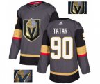 Vegas Golden Knights #90 Tomas Tatar Authentic Gray Fashion Gold NHL Jersey