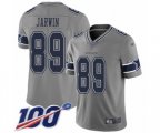 Dallas Cowboys #89 Blake Jarwin Limited Gray Inverted Legend 100th Season Football Jersey