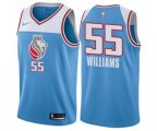 Sacramento Kings #55 Jason Williams Swingman Blue NBA Jersey - City Edition