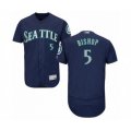 Seattle Mariners #5 Braden Bishop Navy Blue Alternate Flex Base Authentic Collection Baseball Player Jersey