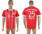 2017-18 Bayern Munich 25 MULLER Home Thailand Soccer Jersey