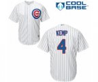 Chicago Cubs Tony Kemp Replica White Home Cool Base Baseball Player Jersey