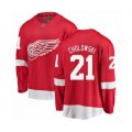 Detroit Red Wings #21 Dennis Cholowski Authentic Red Home Fanatics Branded Breakaway NHL Jersey