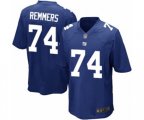 New York Giants #74 Mike Remmers Game Royal Blue Team Color Football Jersey