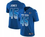 Atlanta Falcons #45 Deion Jones Limited Royal Blue 2018 Pro Bowl Football Jersey