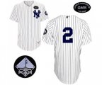 New York Yankees #2 Derek Jeter Replica White GMS The Boss Baseball Jersey