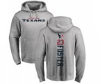 Houston Texans #23 Arian Foster Ash Backer Pullover Hoodie