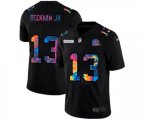 Cleveland Browns #13 Odell Beckham Jr. Multi-Color Black 2020 NFL Crucial Catch Vapor Untouchable Limited Jersey