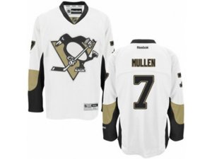 Reebok Pittsburgh Penguins #7 Joe Mullen Authentic White Away NHL Jersey