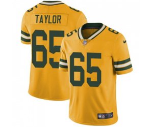 Green Bay Packers #65 Lane Taylor Limited Gold Rush Vapor Untouchable Football Jersey