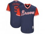 Atlanta Braves #5 Freddie Freeman Freddie Authentic Navy 2017 Players Weekend MLB Jersey