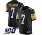 Pittsburgh Steelers #7 Ben Roethlisberger Black Alternate Vapor Untouchable Limited Player 100th Season Football Jersey