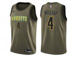 Denver Nuggets #4 Paul Millsap Green Salute to Service NBA Swingman Jersey