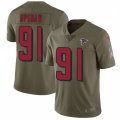 Atlanta Falcons #91 Courtney Upshaw Limited Olive 2017 Salute to Service NFL Jersey