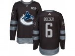 Vancouver Canucks #6 Brock Boeser Black 1917-2017 100th Anniversary Stitched NHL Jersey