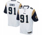 Los Angeles Rams #91 Greg Gaines Game White Football Jersey